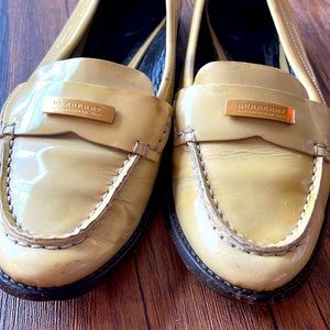 Burberry patent loafers